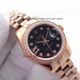 Copy Rolex Datejust Rose Gold Diamond Bezel Black Dial Diamond Markers 26mm Ladies Watch (4)_th.jpg